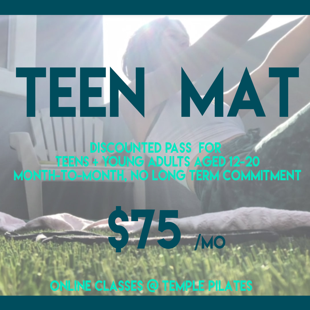 Temple Pilates Special Offer for Teens